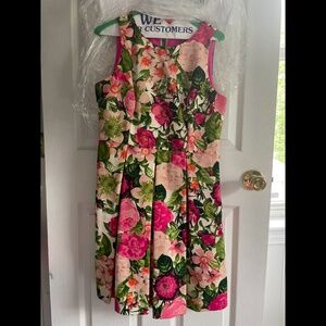 Eliza J Pink Floral Dress